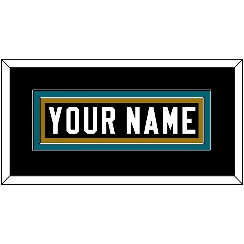 Jacksonville Nameplate - Alternate Black - Double Mat 2