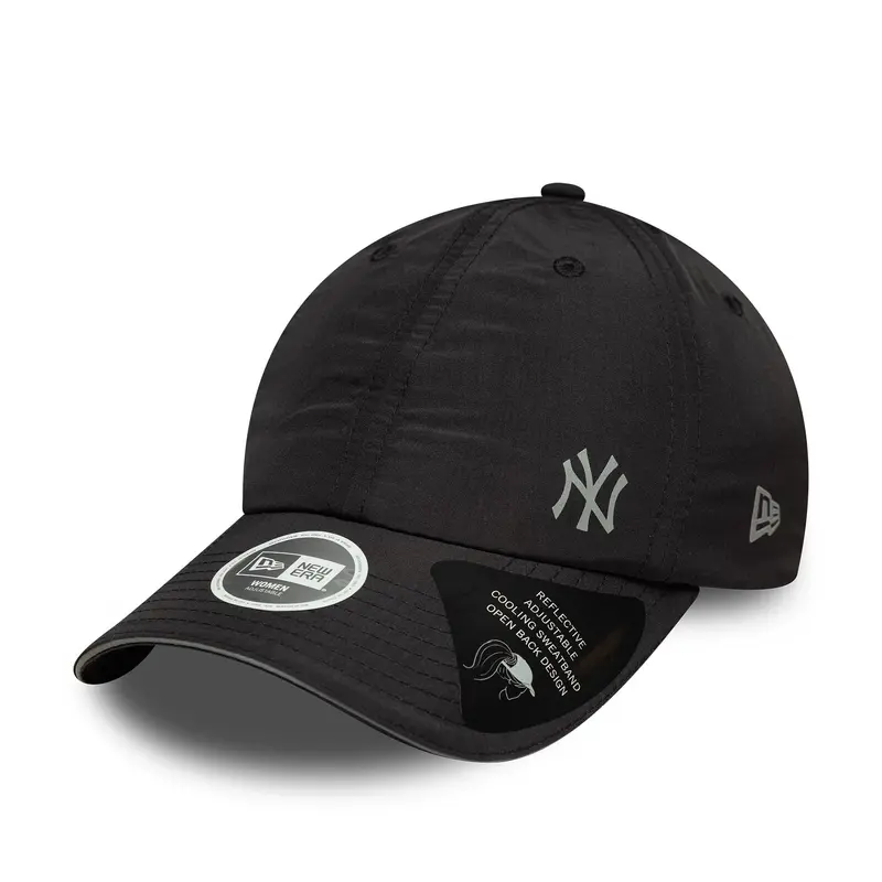 New York Yankees Womens MLB Flawless Black Pony Tail Adjustable Cap