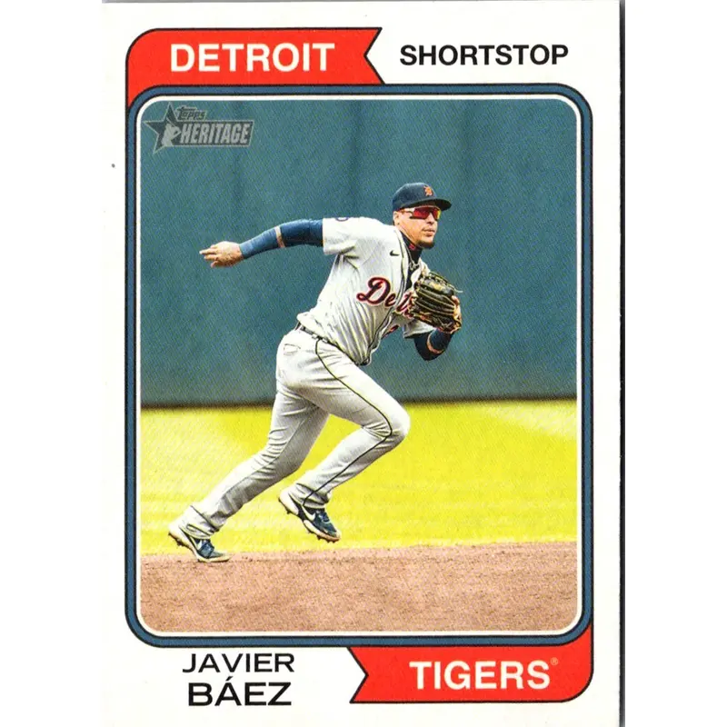 2023 Topps Heritage Red Border Javier Bez #72