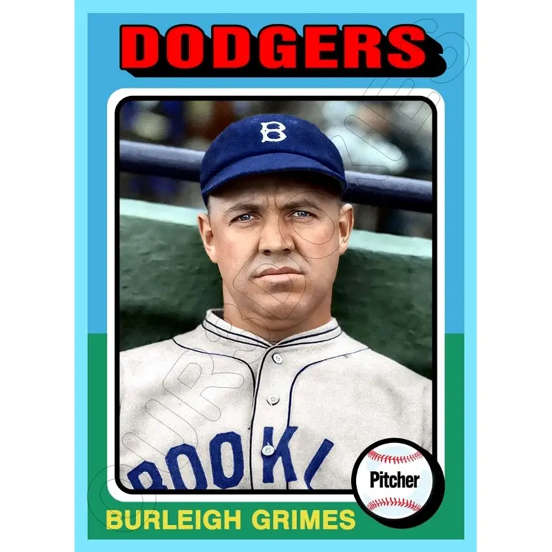 Burleigh Grimes 1975 Topps Custom Card - 4835