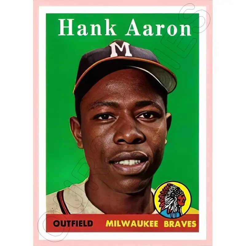 Hank Aaron 1958 Topps Reproduction Card - 4109