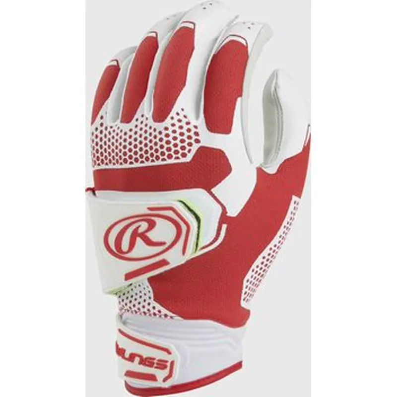 New Rawlings Workhorse Pro Softball Batting Gloves Scarlet Red Large