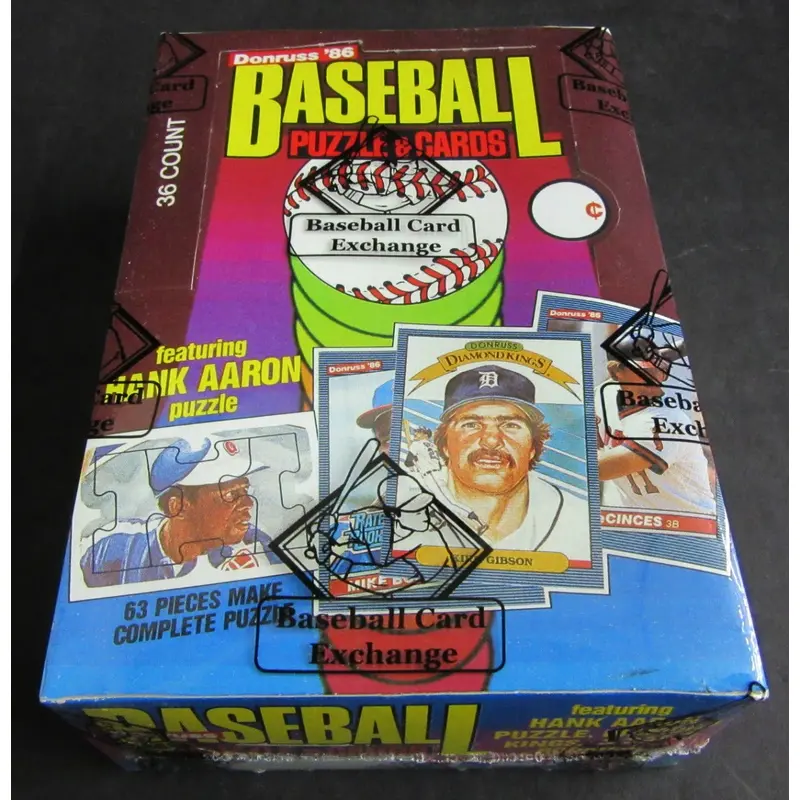 1986 Donruss Baseball Unopened Wax Box