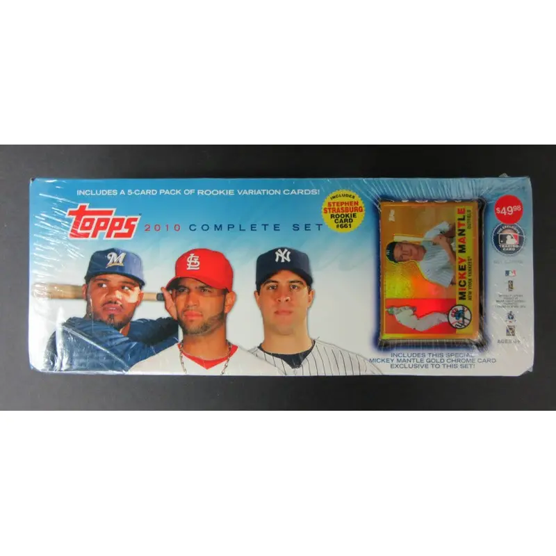 2010 Topps Baseball Factory Set (Retail) (Mantle Chrome)
