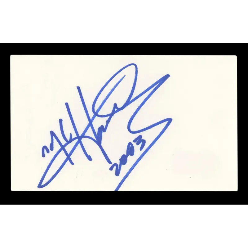 MC Hammer "2003" Authentic Signed 3x5 Index Card Autographed BAS #BL96575
