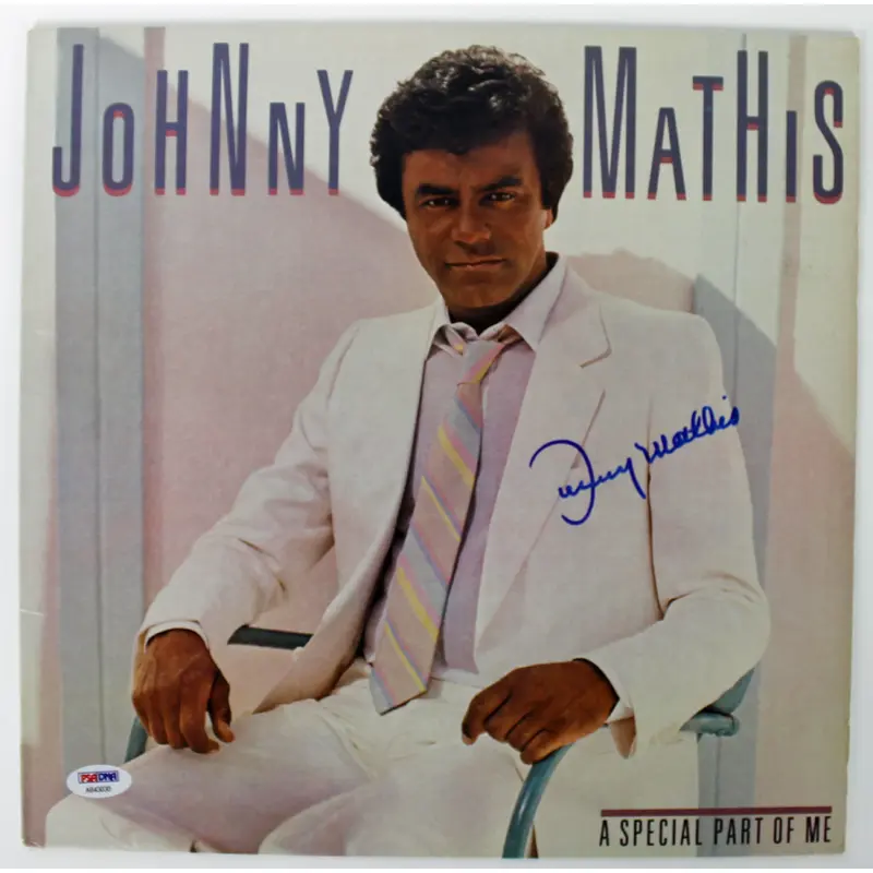 Johnny Mathis Authentic Signed A Special Part Of Me Album Cover PSA/DNA #AB43030