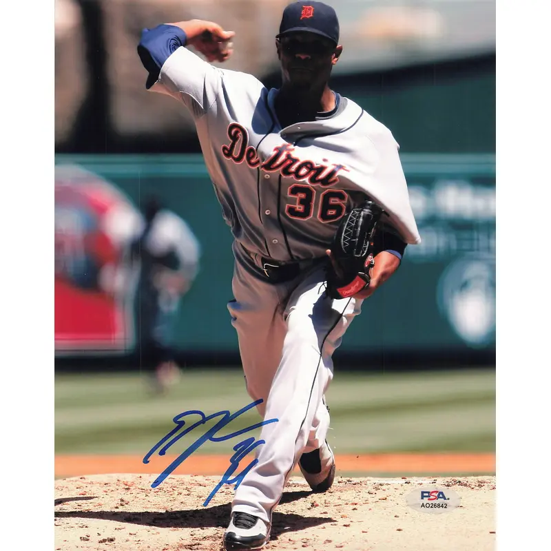 Edwin Jackson signed 8x10 photo PSA/DNA Detroit Tigers Autographed