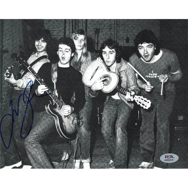 Laurence Juber signed 8x10 photo PSA/DNA Autographed Musician