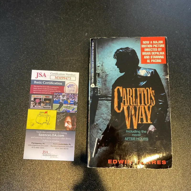 Al Pacino Signed Autographed Carlito's Way Book With JSA COA