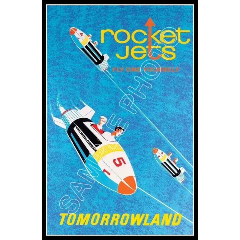 Disneyland Rocket Jets Poster 11X17 - 1250