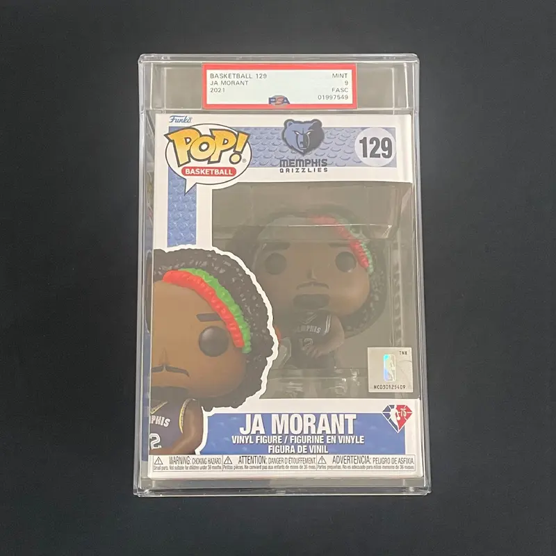Ja Morant Funko Pop #129 PSA NM-MT 9 FASC Grizzlies