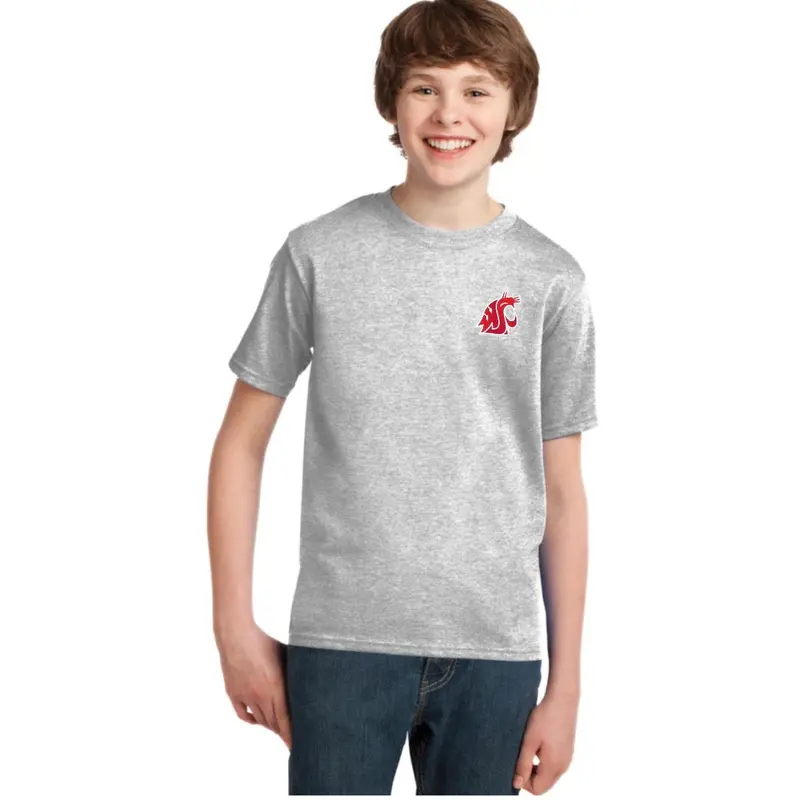 Gray Youth Embroidered Coug T-shirt