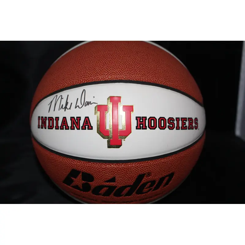 Mike Davis Autographed Indiana University Logo Basketball