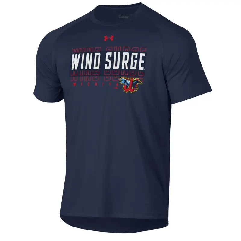 Wichita Wind Surge Adult Navy Tech Short Sleeve Tee