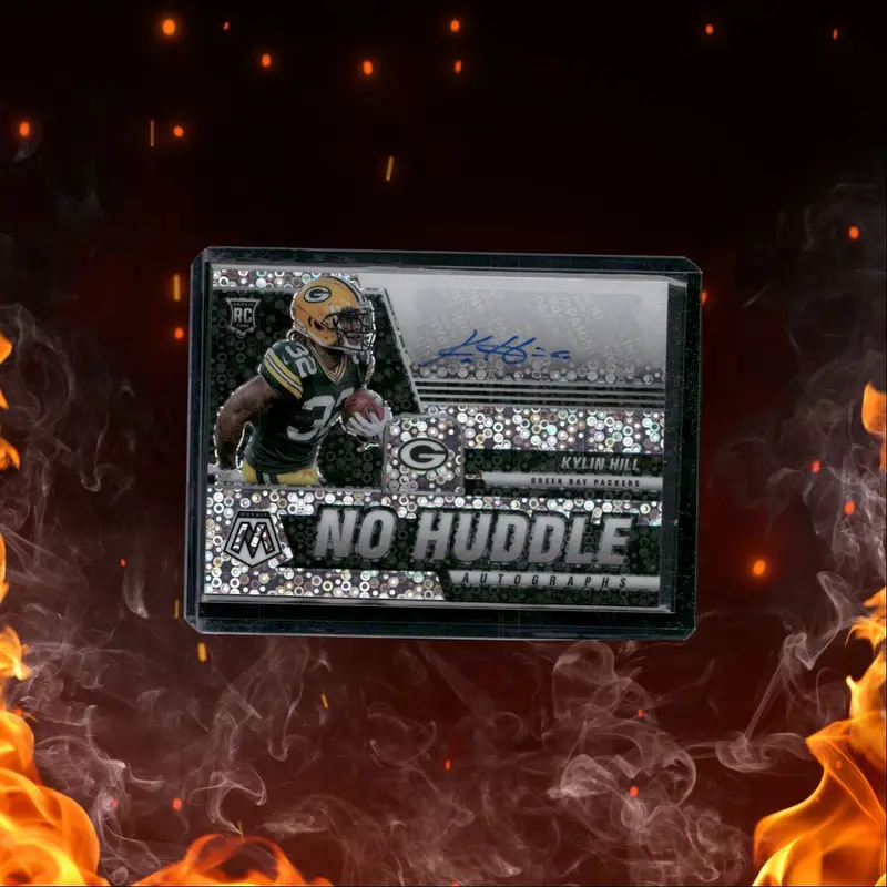 2021 Panini Mosaic Kylin Hill No Huddle Disco Rookie Auto #ANH-KH