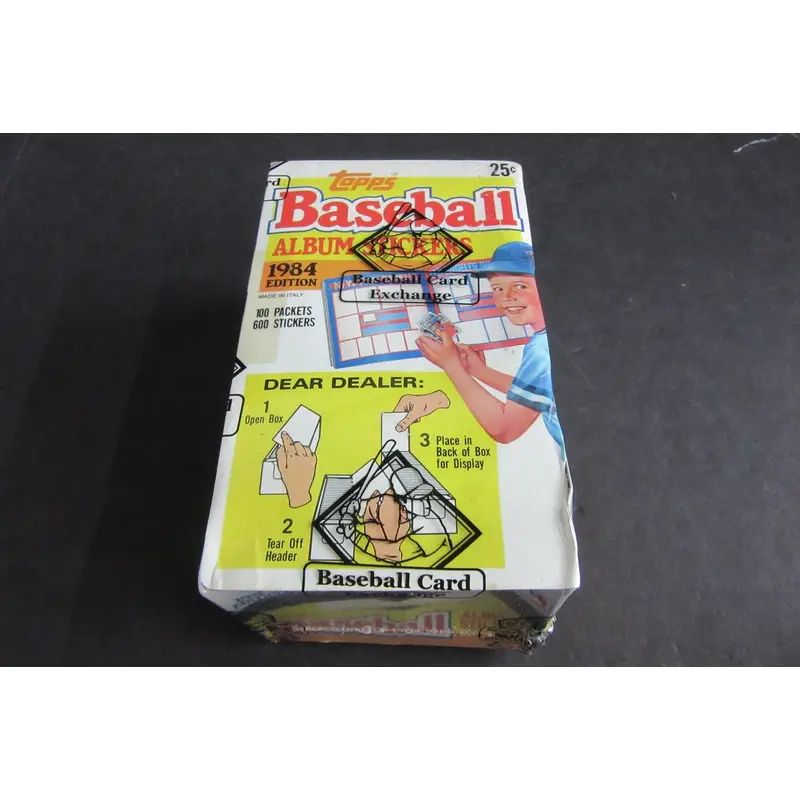 1984 Topps Baseball Album Stickers Unopened Box (BBCE)