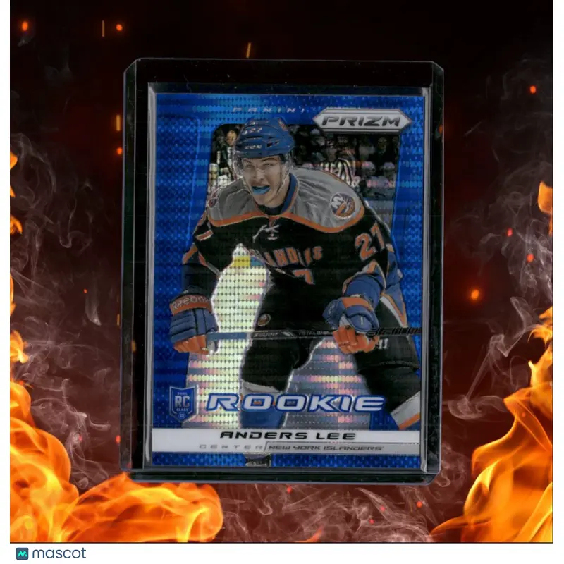 2013-14 Panini Prizm Anders Lee Blue Pulsar Prizm Rookie #262