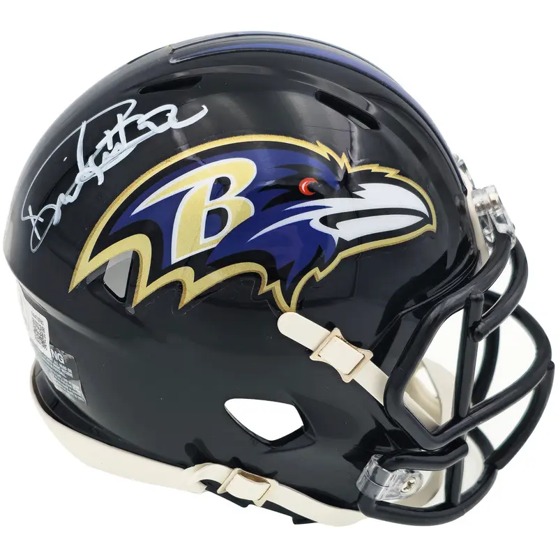 Derrick Henry Autographed Baltimore Ravens Mini Helmet - JSA