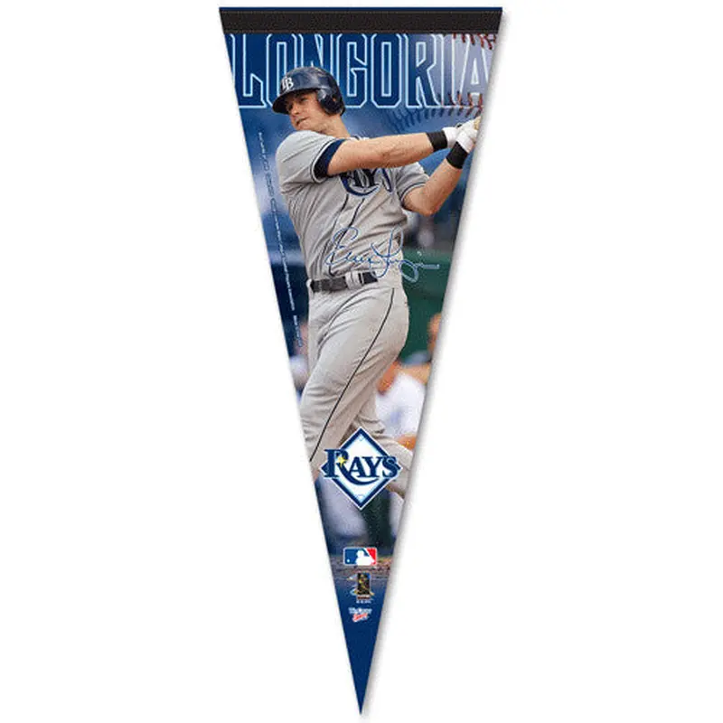 Evan Longoria "Signature" Tampa Bay Rays Premium Collector's Pennant - Wincraft Inc.
