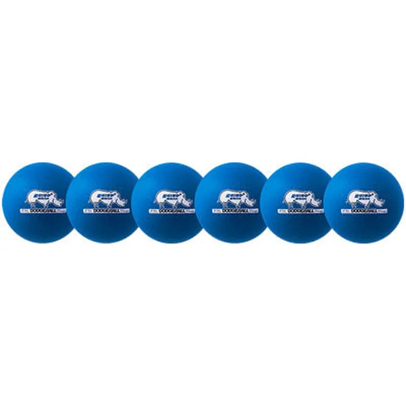 New Champion Rhino Low Bounce Dodge Ball Set Set of 6 - Blue