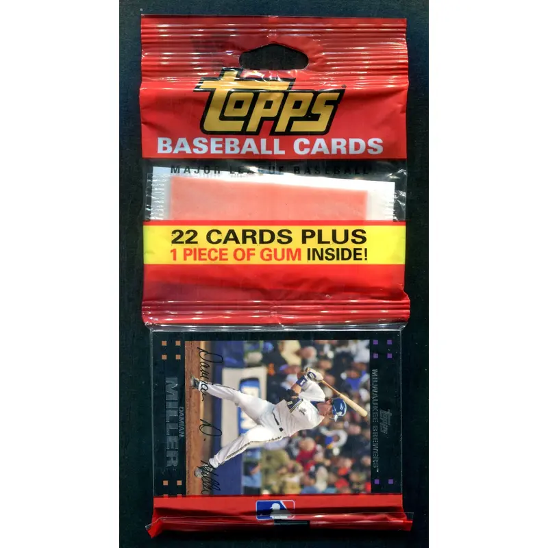 2007 Topps Baseball Unopened Hanger Pack (22)