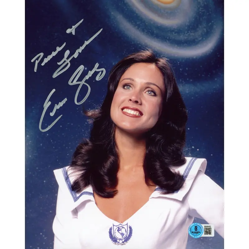 Erin Gray Buck Rogers "Peace & Love" Authentic Signed 8x10 Vertical Photo BAS 9