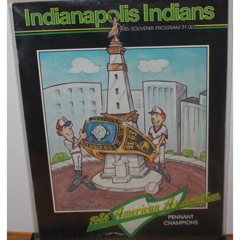 1985 Indianapolis Indians Baseball Program