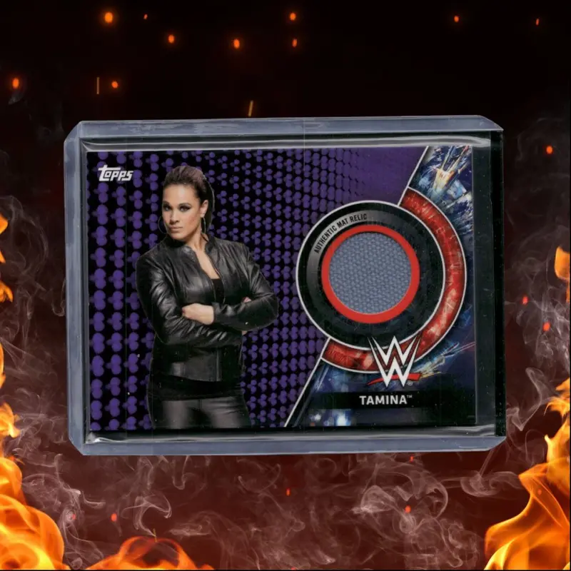 2018 Topps WWE Tamina Event-Used Mat Relic Royal Rumble 2018 20/99 #MR-TM