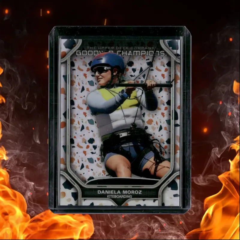 2024 Upper Deck Goodwin Champions Daniel Moroz Portraits Rainbow Terrazzo