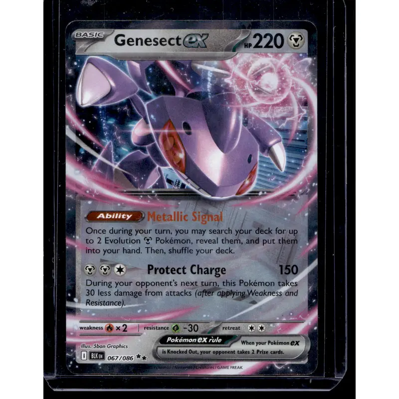 2025 Pokemon - Scarlet & Violet - Black Bolt - Genesect ex #067