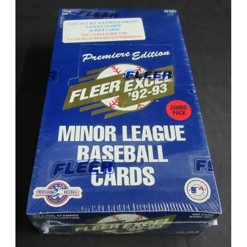 1992/93 Fleer Excel Baseball Jumbo Box (24/)