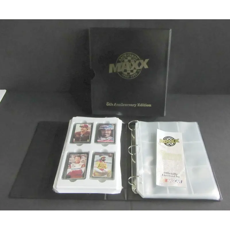 1992 Maxx Racing Race Cards Factory Set (w/ Black Binder)