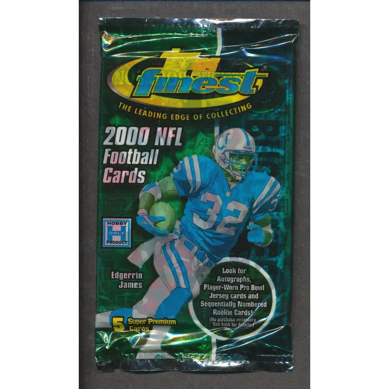 2000 Topps Finest Football Unopened Pack (Hobby)