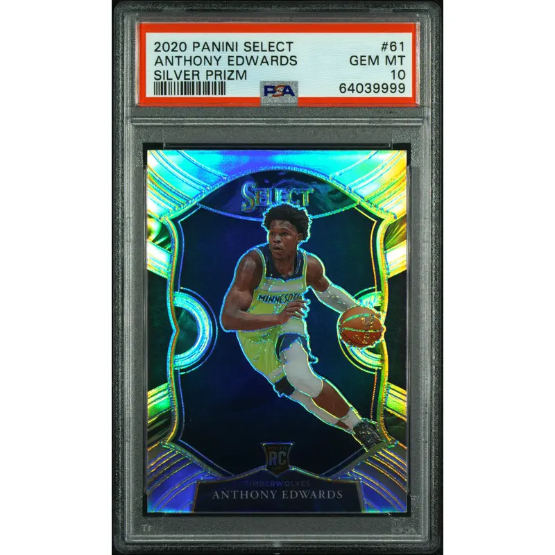 Anthony Edwards 2020 Panini Select Silver #61 PSA 10 Gem Mint 9999