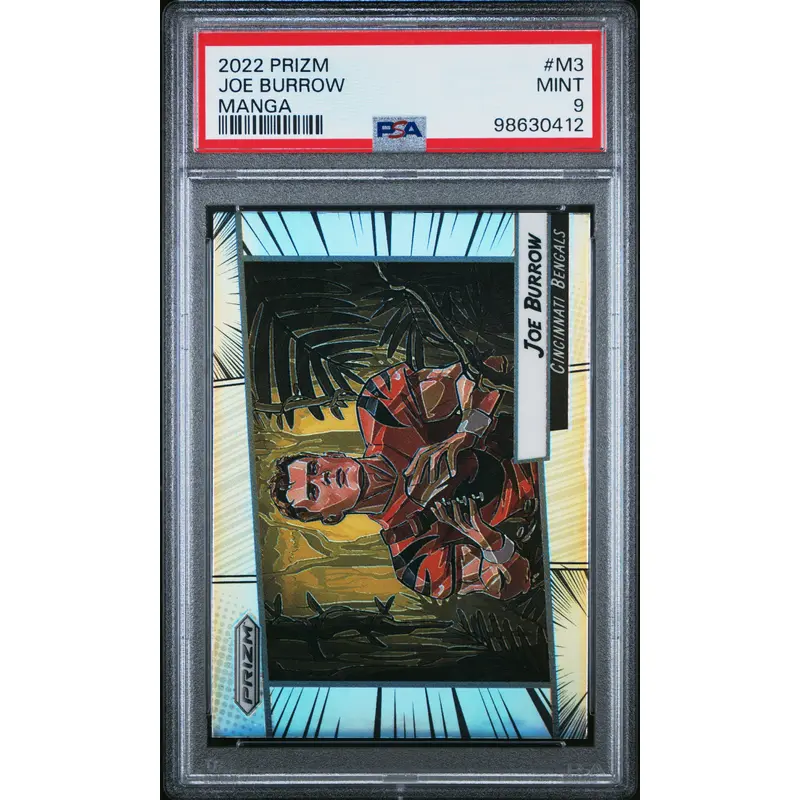Joe Burrow 2022 Panini Prizm Manga #M3 PSA 9 Mint