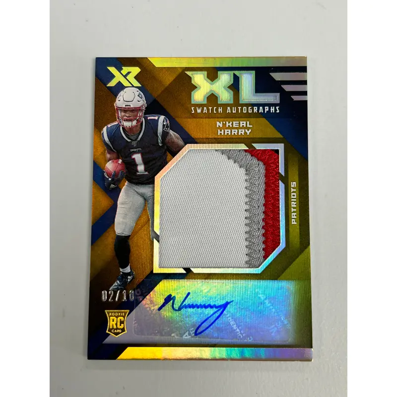 N'Keal Harry 2019 Panini XR XL Jumbo Patch Auto #2/10