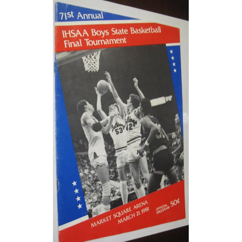 1981 Indiana High School Basketball State Finals Program