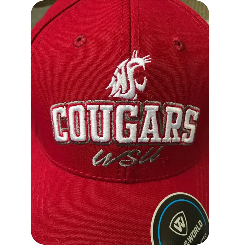 Crimson WSU Cougars Embroidered Hat