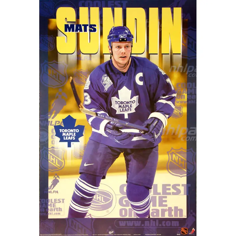 Mats Sundin "Superstar" Toronto Maple Leafs NHL Hockey Action Poster - T.I.L. 1999