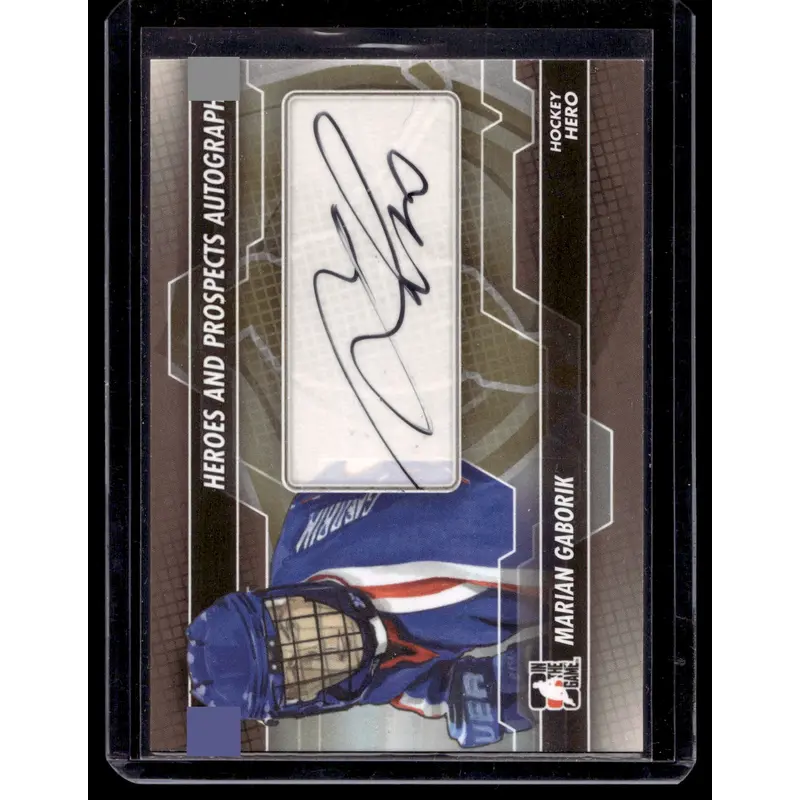 2013-14 In the Game Heroes and Prospects - Autographs - Marian Gaborik #A-MG