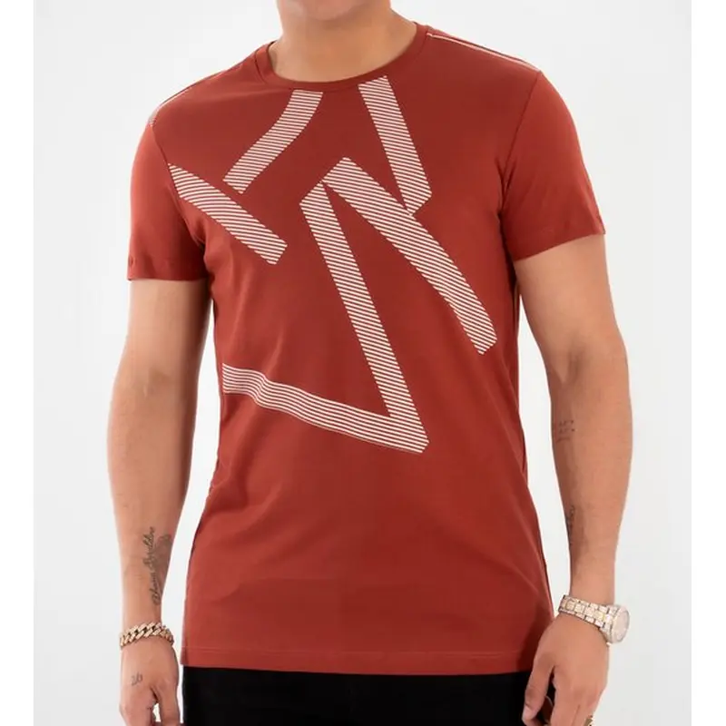 PAVI MENS T SHIRT BROWN PAVI TEE BY EDUIN CAZ 04-0402