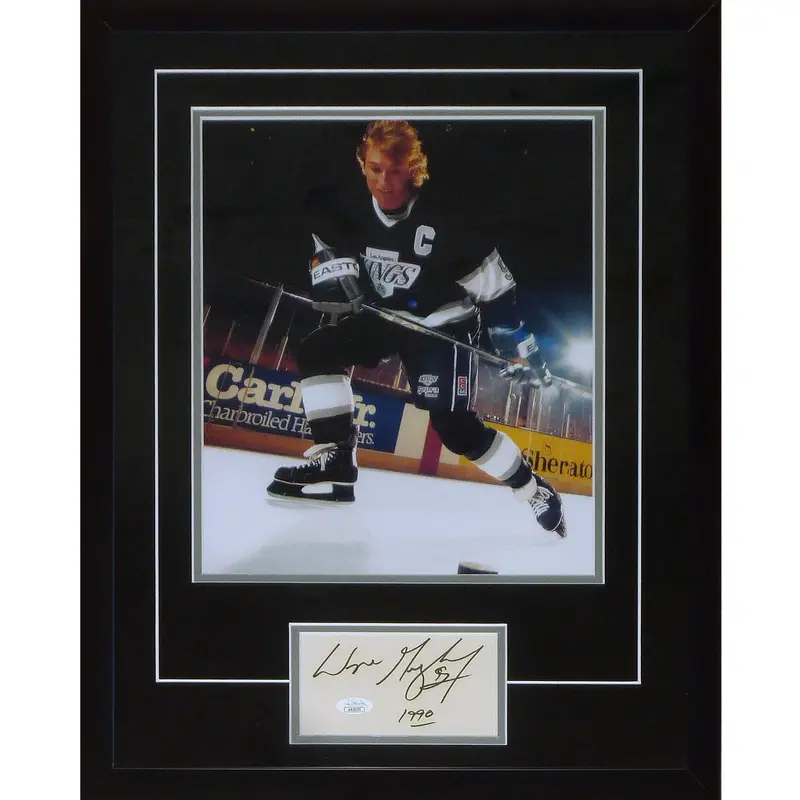 Wayne Gretzky Autographed Los Angeles Kings Framed 11x14 Piece - JSA