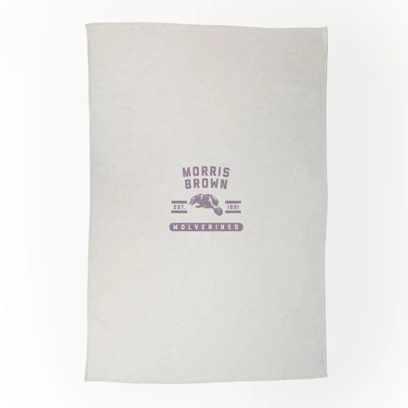 Morris Brown College Sublimated Sweatshirt Blanket