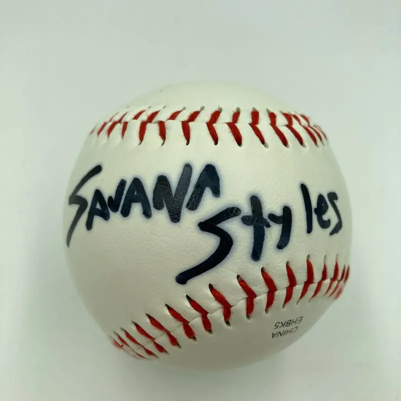 Savana Styles Porn Star Signed Autographed Baseball