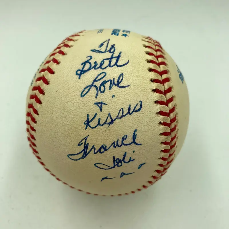 Vicki Sue Robinson & France Joli Signed Autographed Baseball JSA COA
