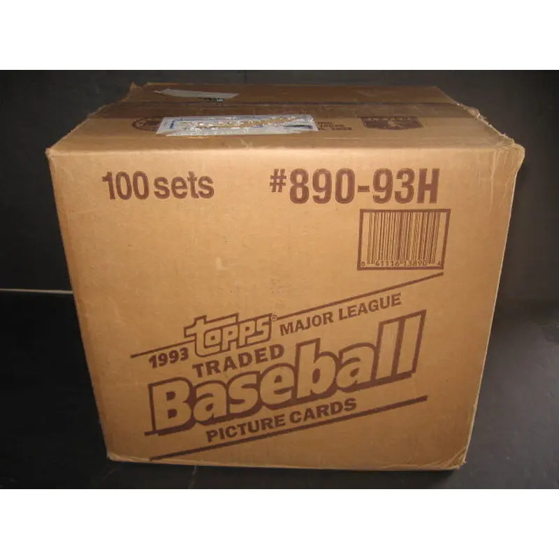 1993 Topps Baseball Traded Factory Set Case (100 Sets)