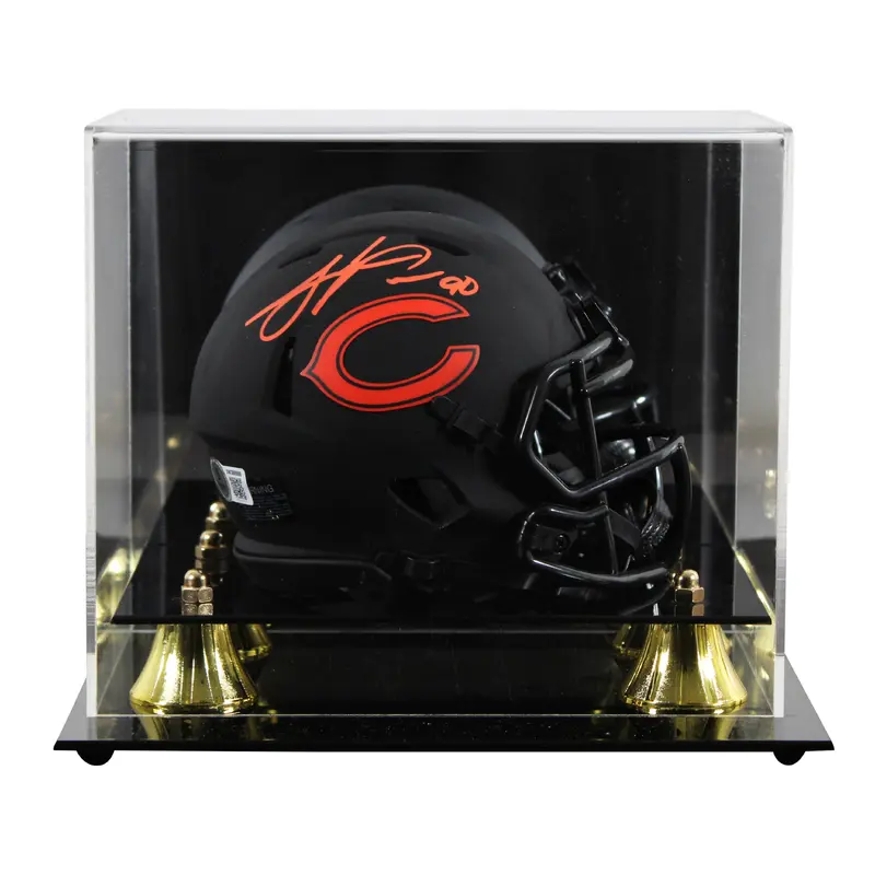 Bears Julius Peppers Signed Eclipse Speed Mini Helmet W/ Case BAS Witnessed