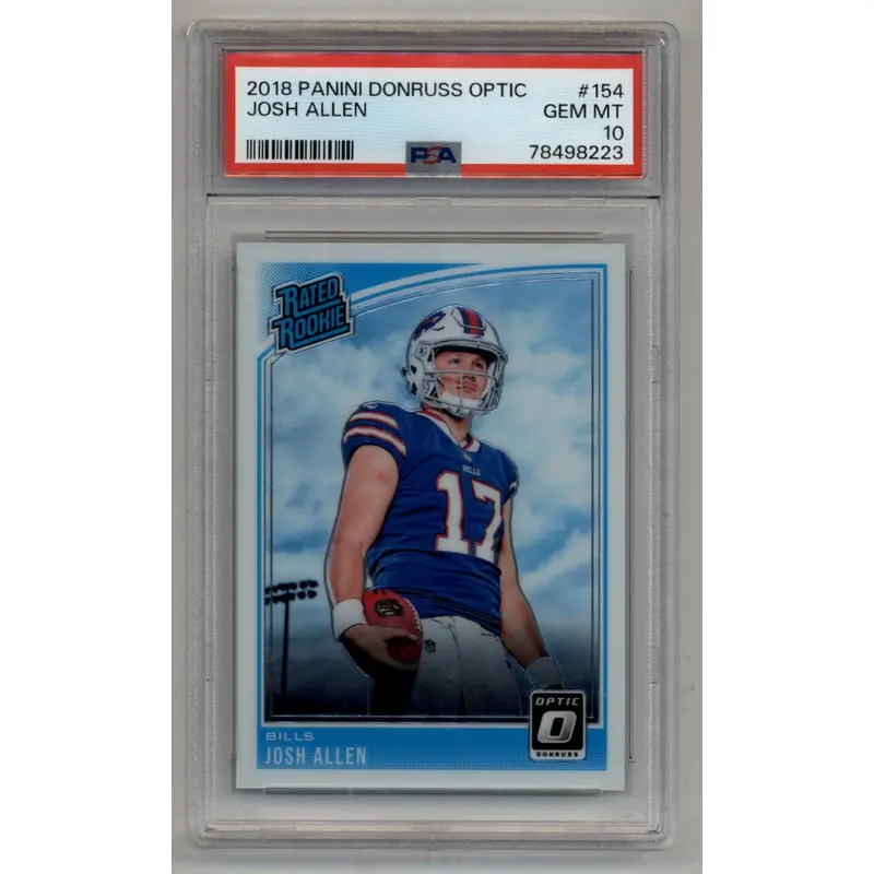 Josh Allen 2018 Donruss Optic #154 PSA 10 Gem Mint 8223
