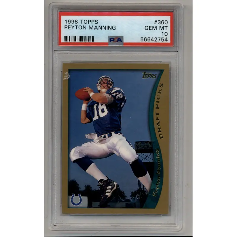 Peyton Manning 1998 Topps #360 PSA 10 Gem Mint 2754