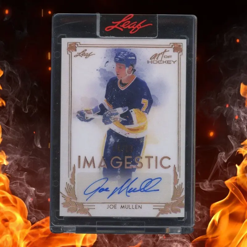 2022 Leaf Art of Hockey JOE MULLEN Auto Imagestic /35 Copper Bronze #IM-JM1